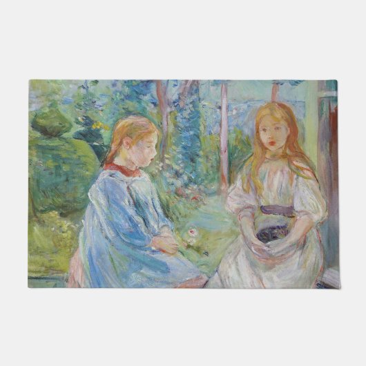 Berthe Morisot - Young Girls at the Window ドアマット (正面)