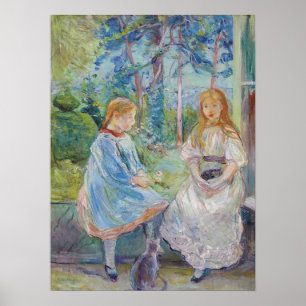 Berthe Morisot - Young Girls at the Window ポスター