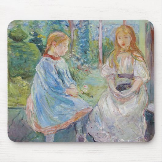 Berthe Morisot - Young Girls at the Window マウスパッド (正面)