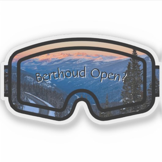 Berthoud Open Custom-Cut Vinyl Sticker シール (正面)