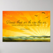 Bertolt Brecht感動的引用文「変更」 ポスター (正面)