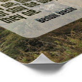 Bertolt Brecht感動的引用文「変更」 ポスター (角)