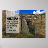 Bertolt Brecht感動的引用文「変更」 ポスター (正面)