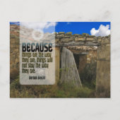 Bertolt Brecht感動的引用文「変更」 ポストカード (正面)