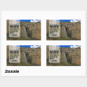 Bertolt Brecht感動的引用文「変更」 長方形シール (シート)