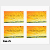 Bertolt Brecht感動的引用文「変更」 長方形シール (シート)