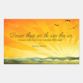 Bertolt Brecht感動的引用文「変更」 長方形シール (正面)