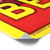 Bertozzi Parma Italian Cheese Parmigiano Vintage ポスター (角)