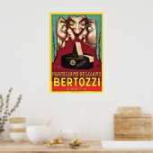 Bertozzi Parma Italian Cheese Parmigiano Vintage ポスター (キッチン)