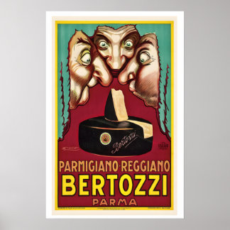 Bertozzi Parmigiano Reggiano, Parma, Italy Vintage ポスター
