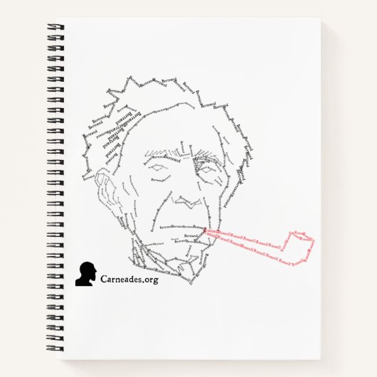 Bertrand Russell Spiral Notebook ノートブック (正面)