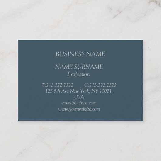 Berufliche, moderne, elegante, minimalistische  名刺 (裏面)