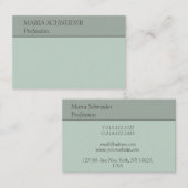 Berufliche, moderne, elegante, minimalistische 名刺 (正面/裏面)