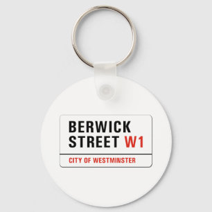Berwickの通り、ロンドンの道路標識 キーホルダー