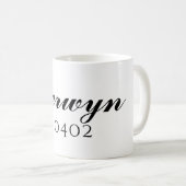 Berwyn、イリノイ州Zip Code Mug コーヒーマグカップ (正面右)