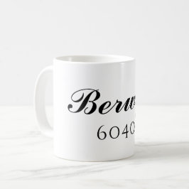 Berwyn、イリノイ州Zip Code Mug コーヒーマグカップ
