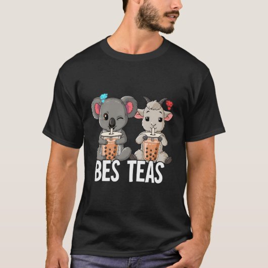 Bes Teas Boba Tea 最高の Friend Bubble Tea Tシャツ (正面)