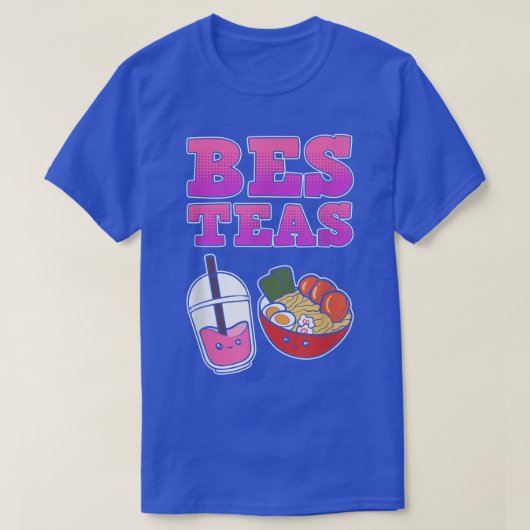 Bes Teas Bubble Tea Ramen and Boba Tシャツ (デザイン正面)