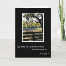 Beside the Still Waters - Psalms 23 Sympathy Card カード