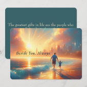 Beside You Always フラットカード - 名前入り記念品 シーズンカード (正面/裏面)