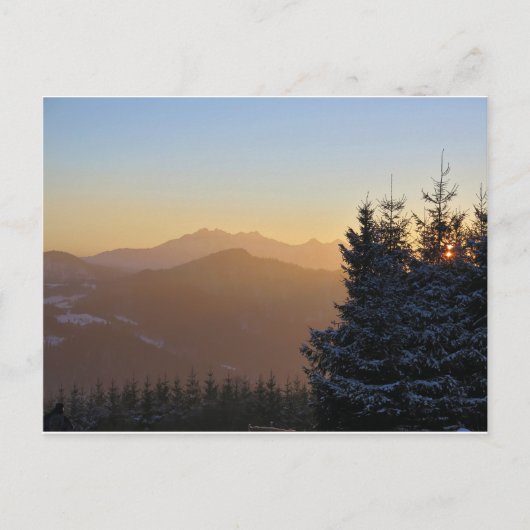 Beskidタトラ葉書のSundeckiビュー ポストカード (正面)