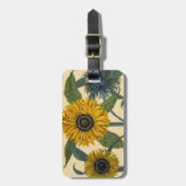 Besler: ヒマワリ ラゲッジタグ (正面縦)