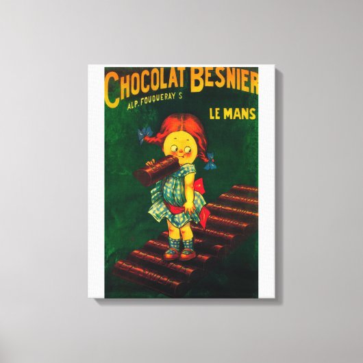 Besnier Chocolateプロモーションのポスター キャンバスプリント (正面)