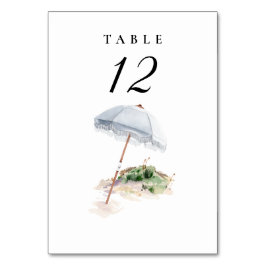 Bespokeビーチ結婚式テーブル番号 テーブルナンバー