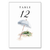 Bespokeビーチ結婚式テーブル番号 テーブルナンバー (裏面)