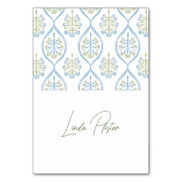 Bespoke Blue and Green Floral Wedding  テーブルナンバー