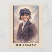 Bessie Coleman Aviatrix Angel ポストカード (正面)