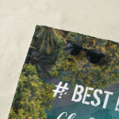 #Best日の英領バージン諸島の地図の記憶 ビーチタオル (インサイチュ)