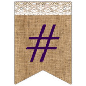 #Best日は常にバーラップとレースの外観 バンティングフラッグ (第1の旗)