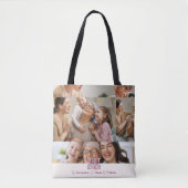 Best Abuela Ever Floral 5 Photo Collage トートバッグ (正面)