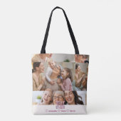 Best Abuela Ever Floral 5 Photo Collage トートバッグ (裏面)