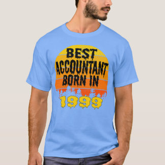 Best Accountant Born In 1999 Birthday Vintage Tシャツ