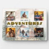 Best Adventures Start with Daddy Photo Collage フォトプラーク (正面)