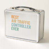 Best Air Traffic Controller Ever Funny Retro Gift メタルランチボックス (正面)