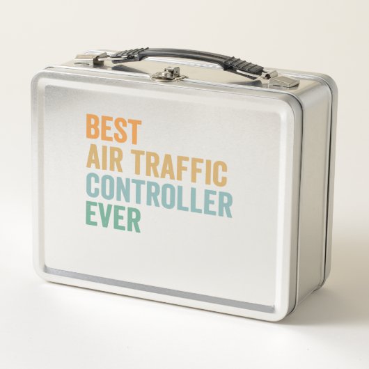 Best Air Traffic Controller Ever Funny Retro Gift メタルランチボックス (正面)