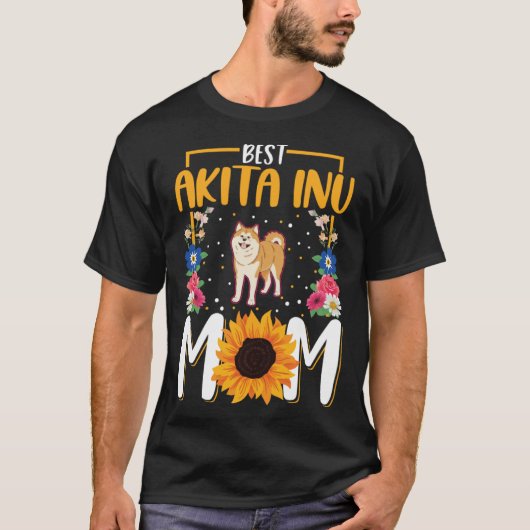 Best Akita Inu Mom Ever  1 Tシャツ (正面)