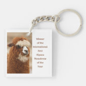Best Alpaca Monobrow キーホルダー (裏面)