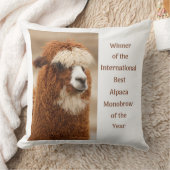 Best Alpaca Monobrow クッション (ブランケット)