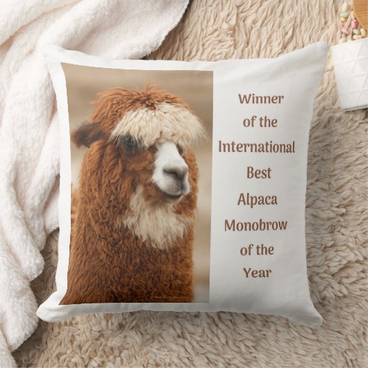 Best Alpaca Monobrow クッション (ブランケット)