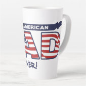 Best American Dad Ever カフェラテマグ (右アングル)