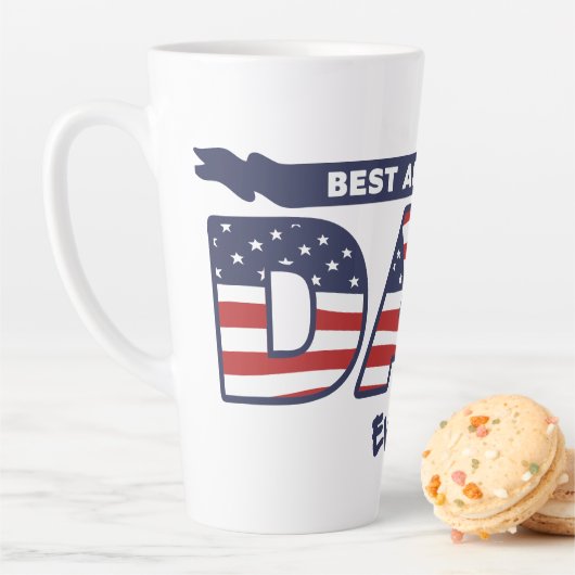 Best American Dad Ever カフェラテマグ (インサイチュ)