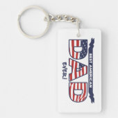 Best American Dad Ever キーホルダー (正面)