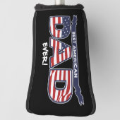 Best American Dad Ever ゴルフヘッドカバー (回転90)