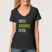 Best Archer Ever Bow And Arrow Sport Archery Premi Tシャツ (正面)