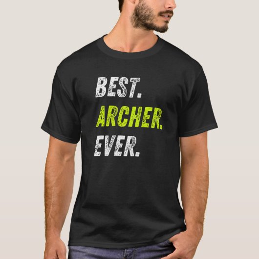 Best Archer Ever Bow And Arrow Sport Archery Premi Tシャツ (正面)