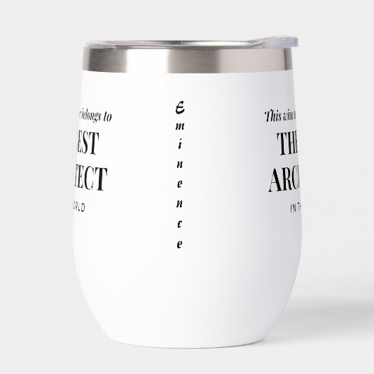 Best Architect in the World Custom Name Funny  (左面)